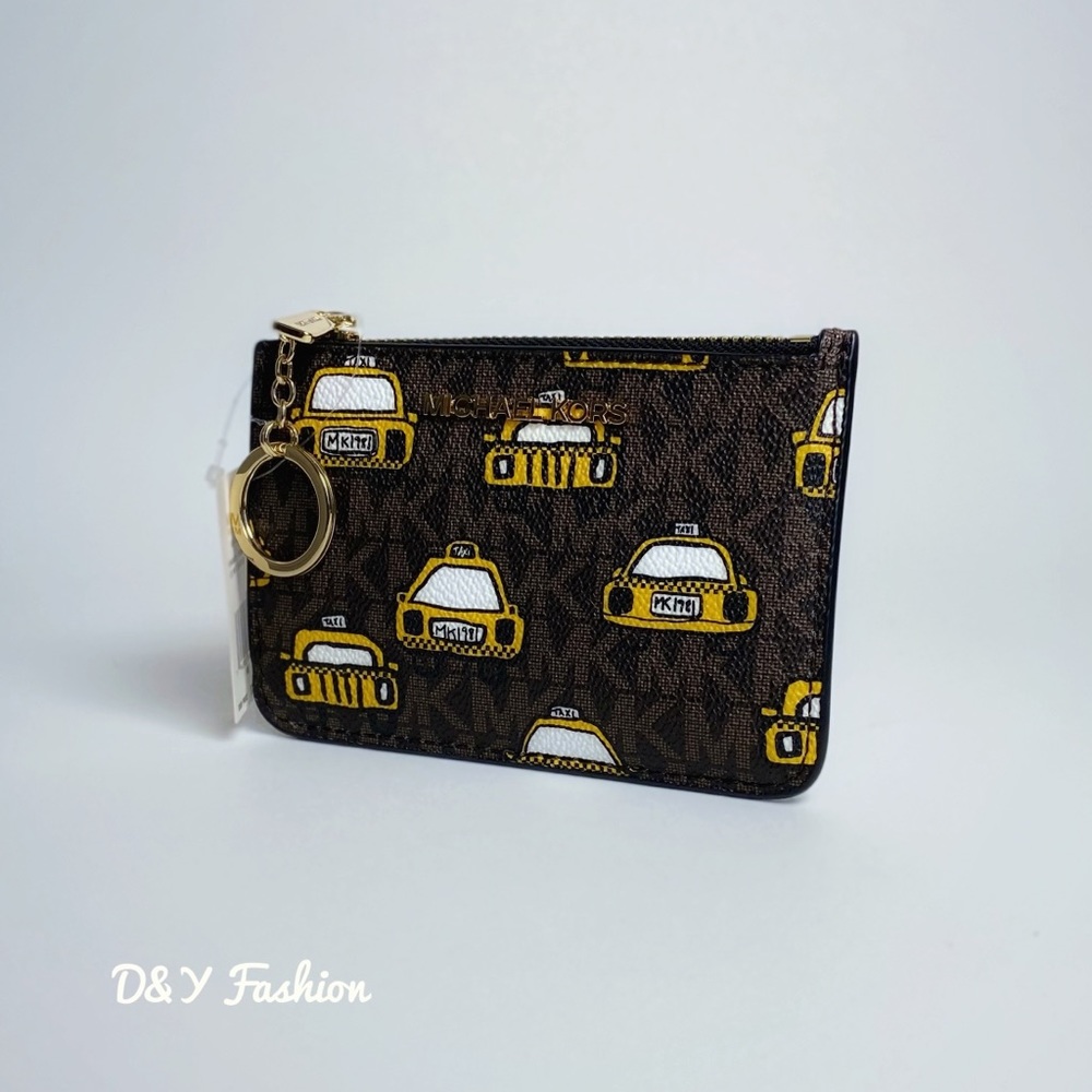 Michael Kors Jet Set Coin Pouch Wallet  NY Taxi